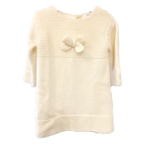 Jacadi Ecru Knitted Dress 6M